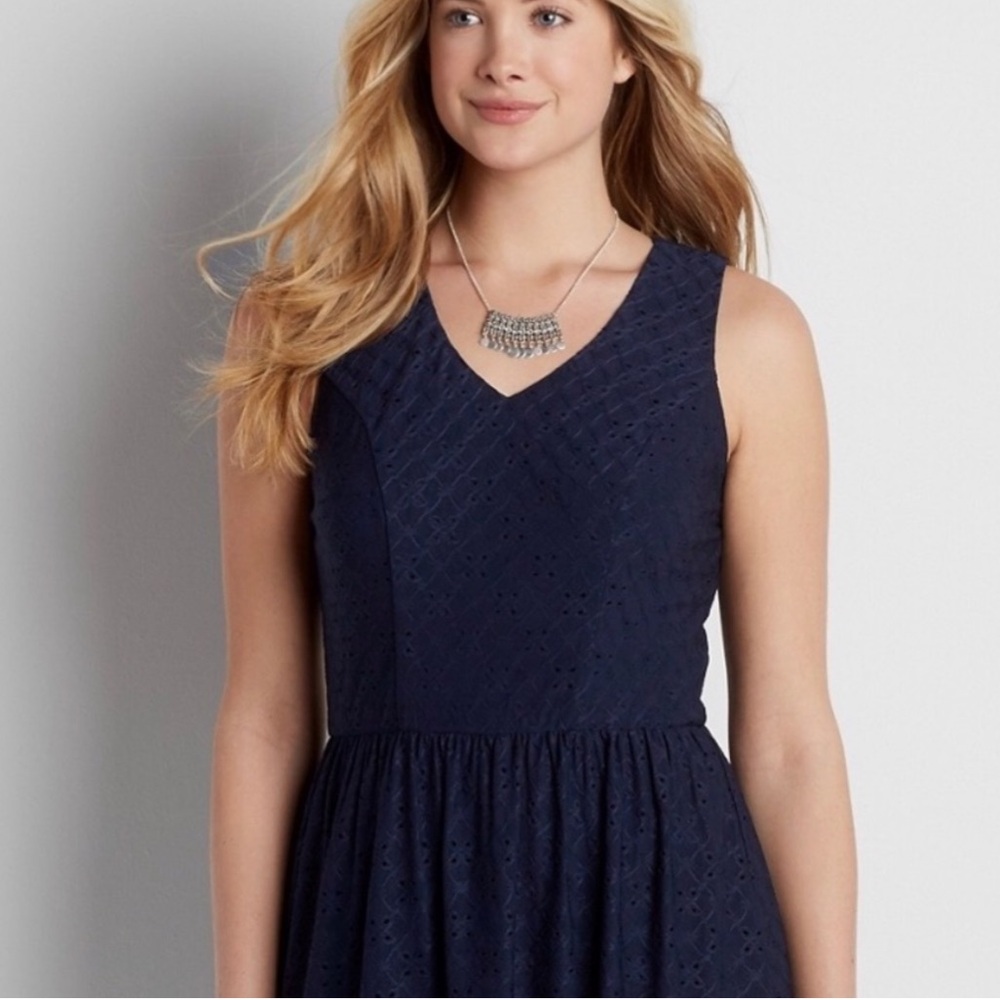 MAURICES Eyelet mini corset dress
